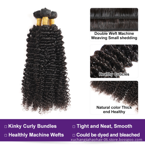 Wholesale Kinky Curly Bundles Human Hair Bundles 100% Human Hair Weave Extensions